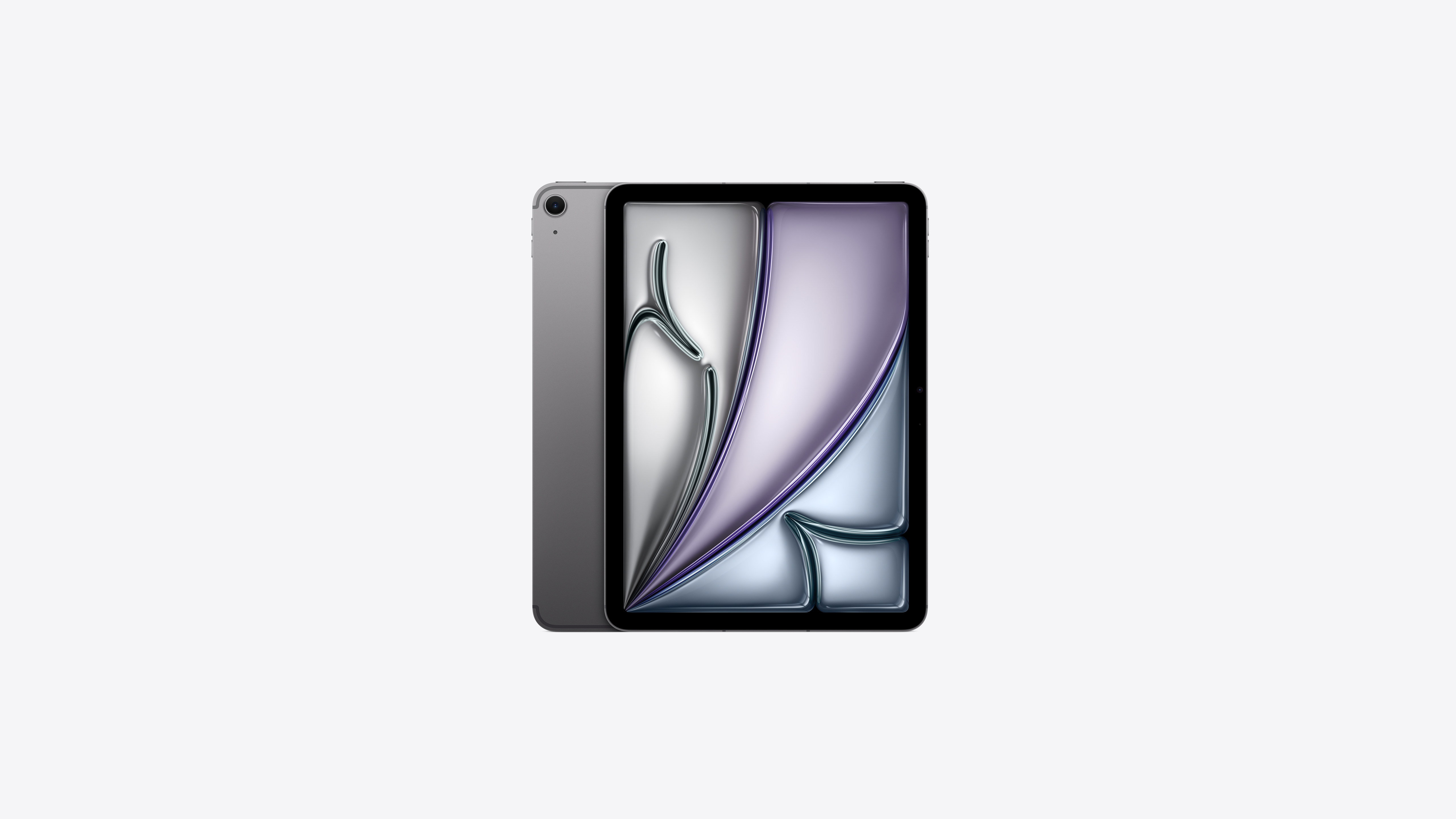 Apple iPad Air 11-Inch M4 Wi-Fi + Cellular tablet in Space Gray, 256GB model MH7D4LL/A — view 3