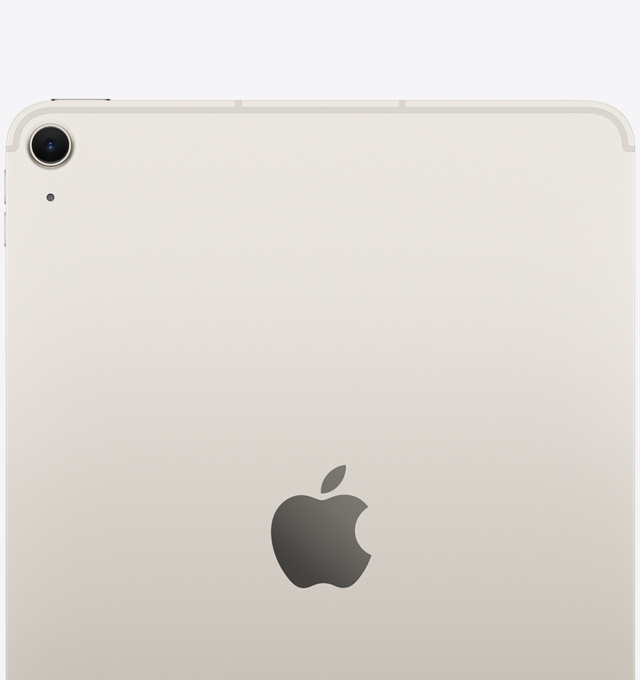 Apple 11-inch iPad Air M4 Wi-Fi + Cellular tablet in Starlight aluminum with Liquid Retina display. — view 2