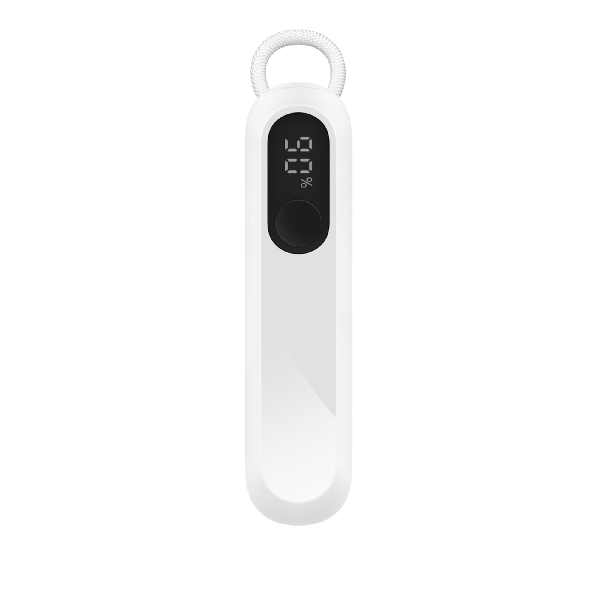 White Belkin BoostCharge 10,000 mAh power bank with a digital battery display and two USB-C ports. — view 13