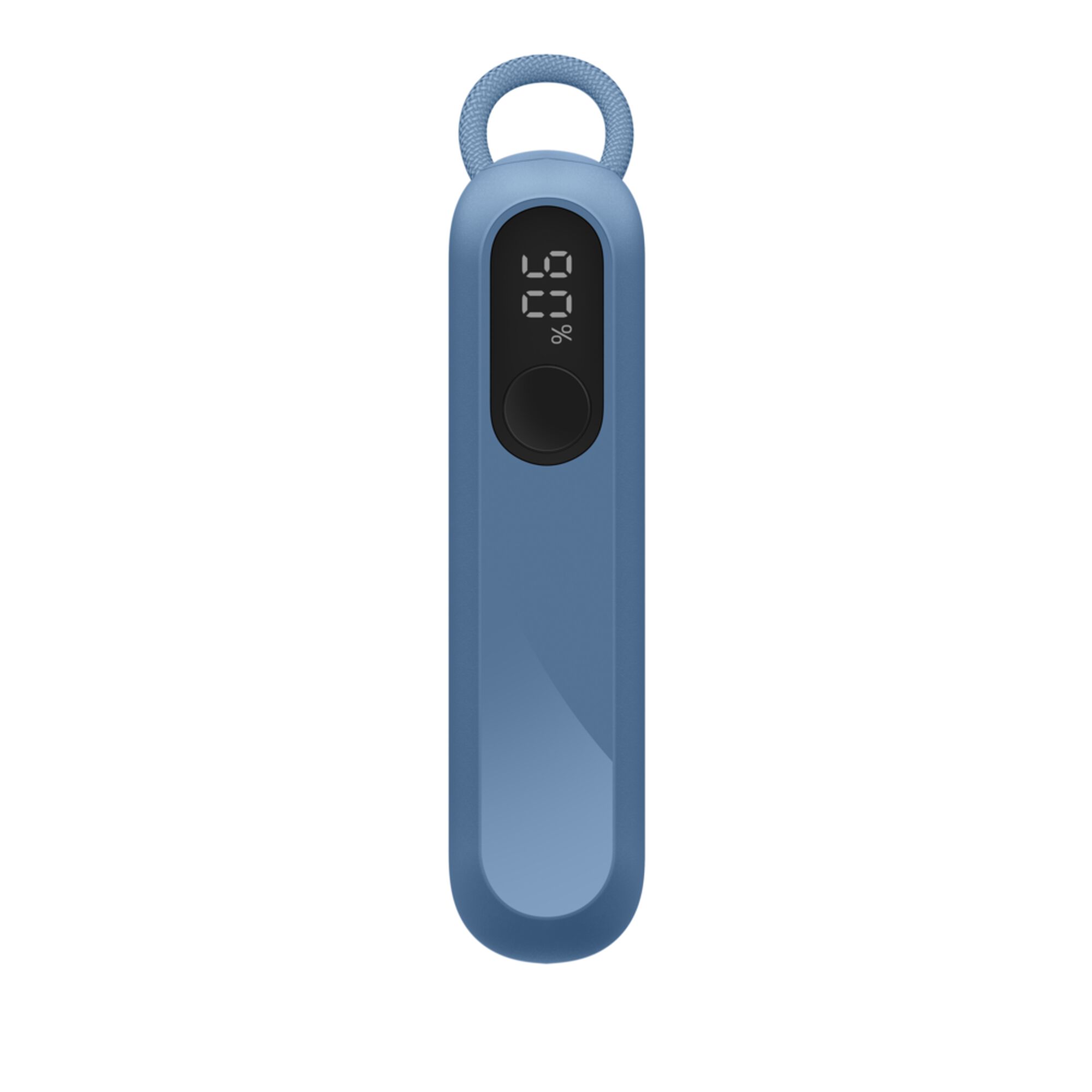 Blue Belkin BoostCharge 10,000 mAh power bank with a digital battery display and two USB-C ports. — view 13