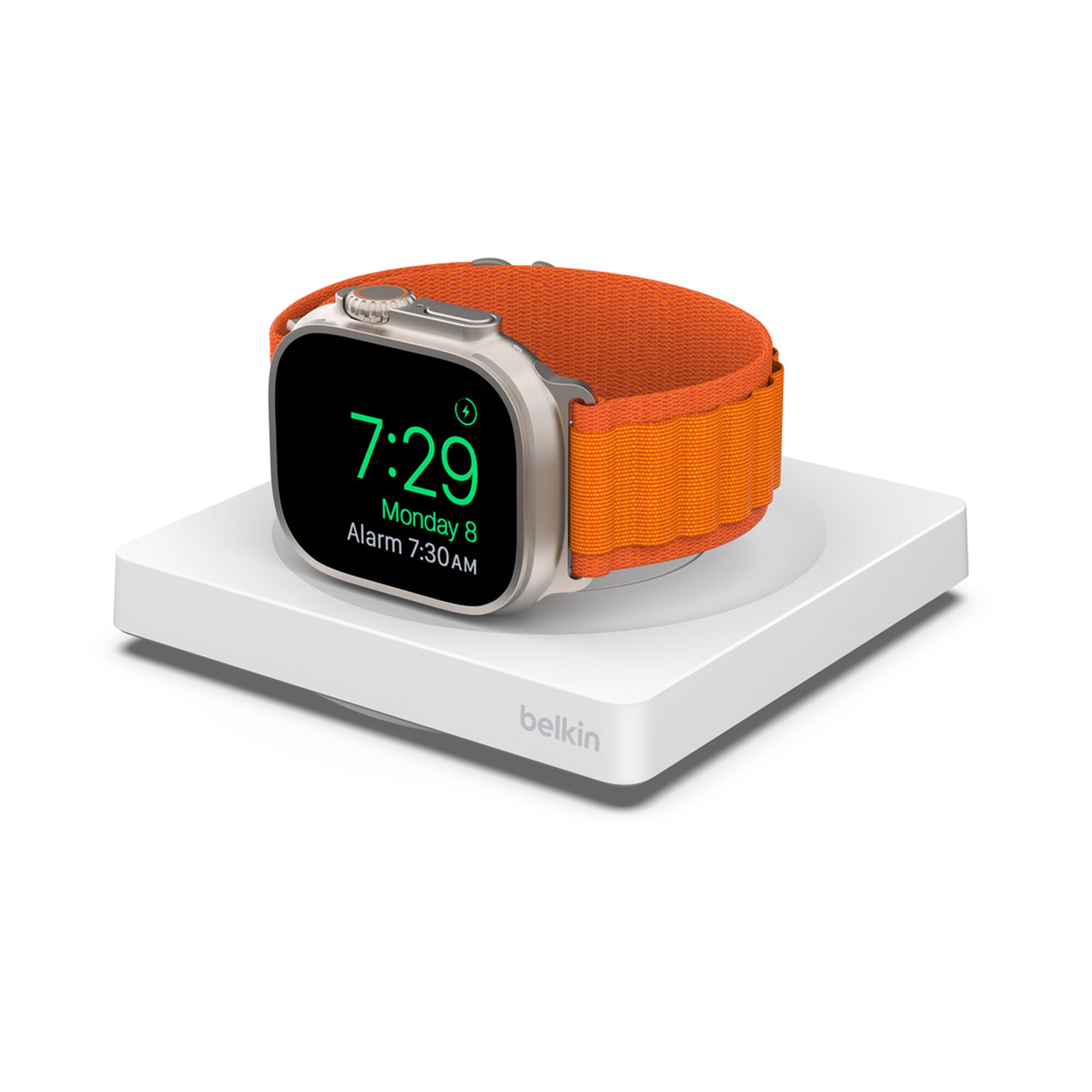 Belkin BoostCharge Pro Portable Fast Charger for Apple Watch, White (WIZ015DSWH)