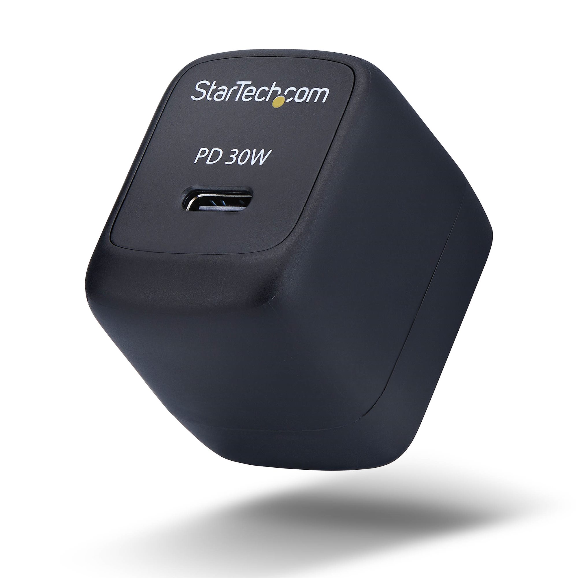 StarTech.com 103NB-WALL-CHARGER 30W USB-C GaN Wall Charger with Power Delivery, Black