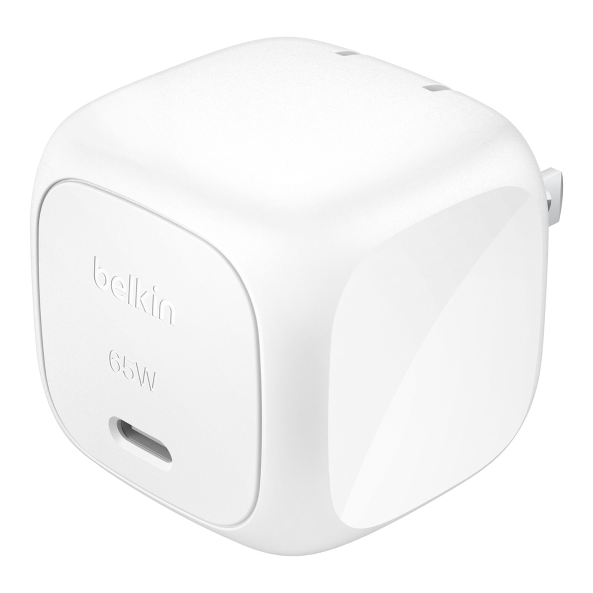 Belkin BoostCharge Compact USB-C Wall Charger 65W with PPS, White (WCA011DQWH)