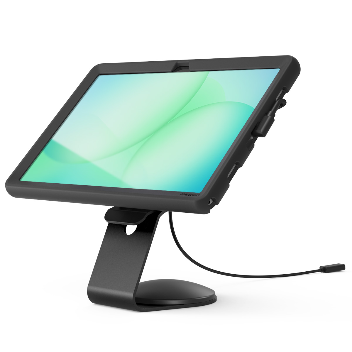 Compulocks PowerMove Core Counter Stand for Galaxy Tab A11+ with Cable-Free Charging, Black