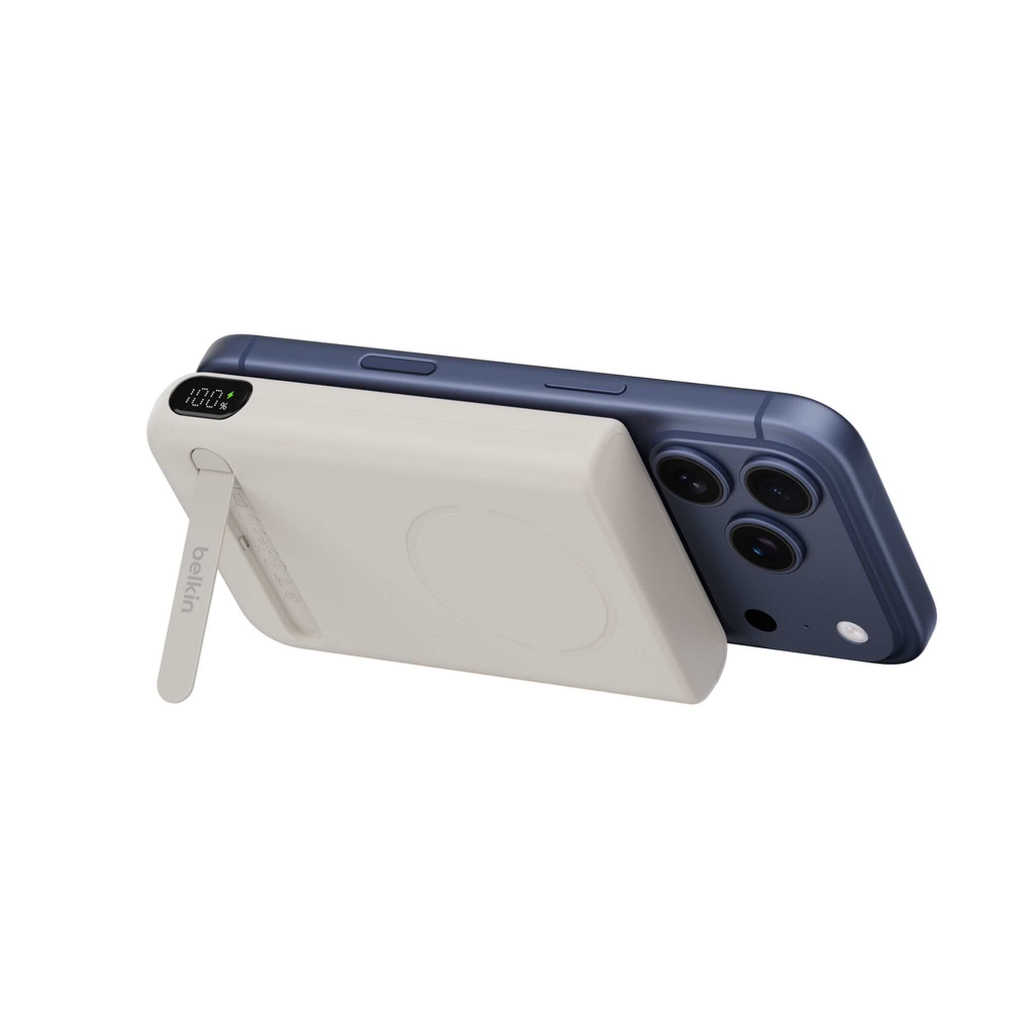 Belkin UltraCharge Pro Power Bank 10K with Magnetic Ring, Qi2 25W, Sand