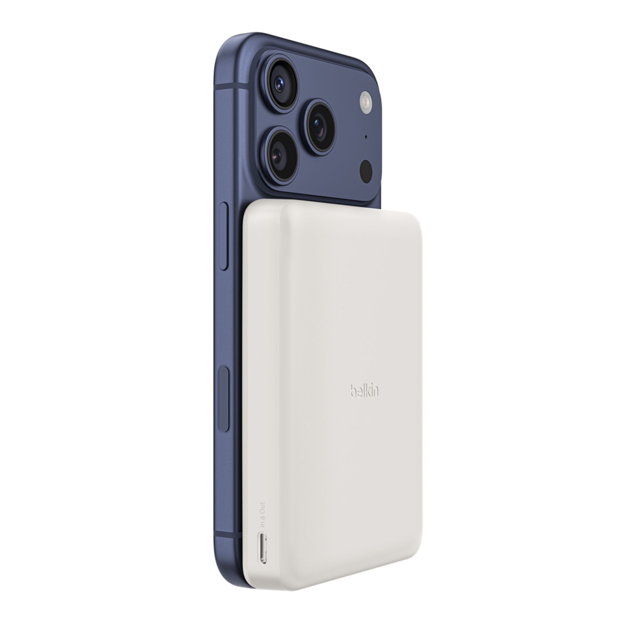 Belkin BoostCharge Slim Magnetic Power Bank 10K with Dual USB-C, Sand