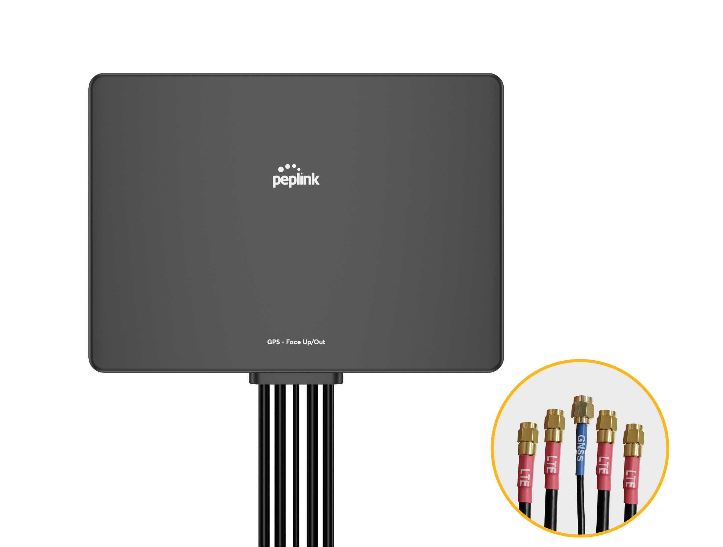 Peplink Slim 40G 4x4 MIMO LTE/5G GPS Antenna