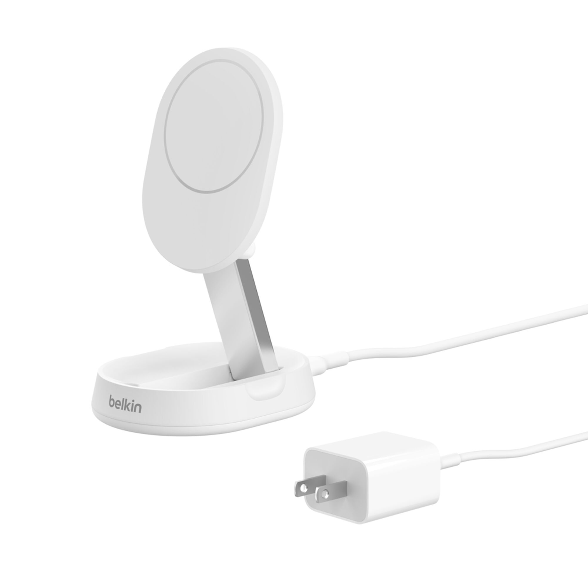 Belkin BoostCharge Pro Convertible Magnetic Wireless Charging Stand with Qi2 15W, White (Canada)