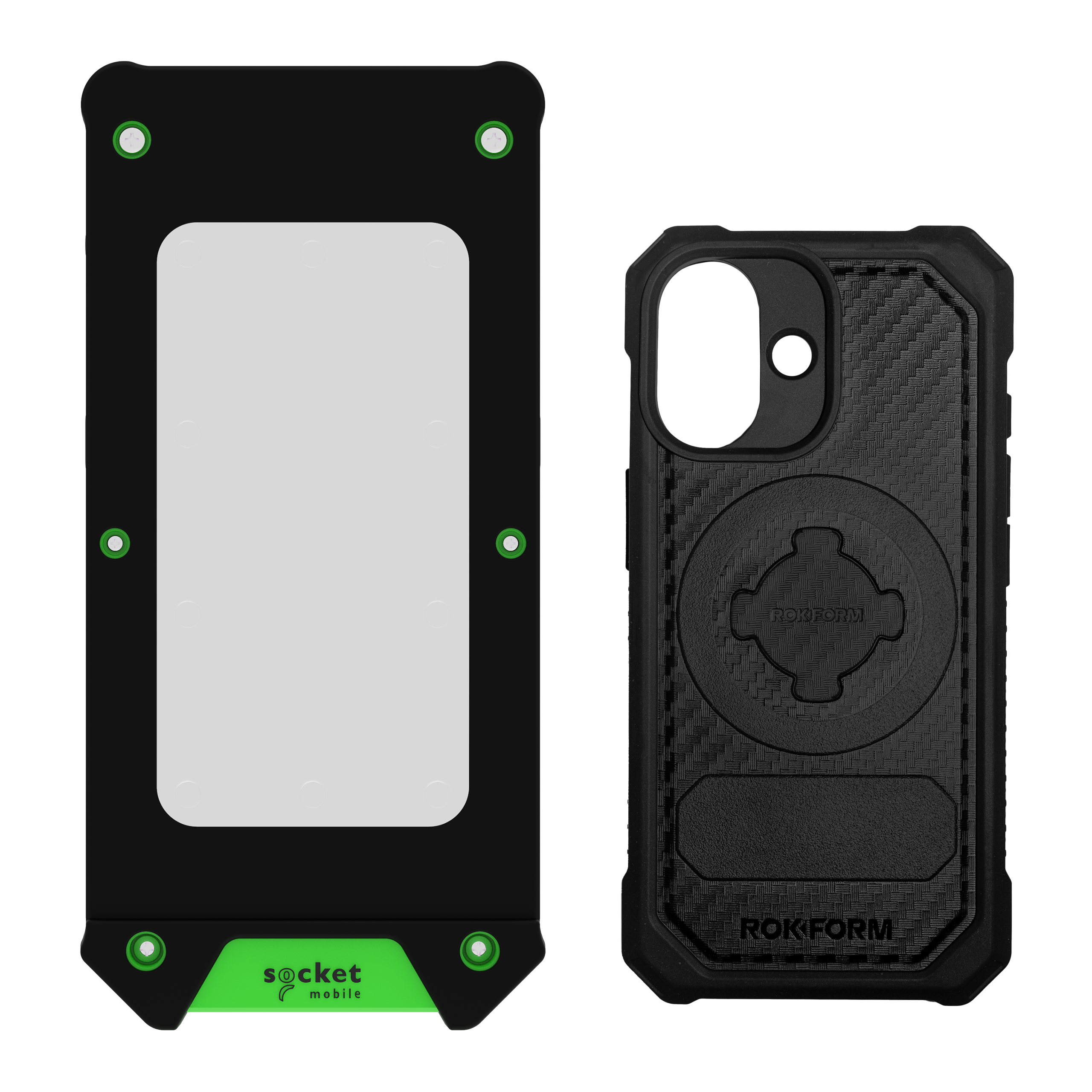 Socket Mobile XtremeScan Mag XS662 Bluetooth LE Mid-Range Barcode Scanner with Rokform Case for iPhone 17