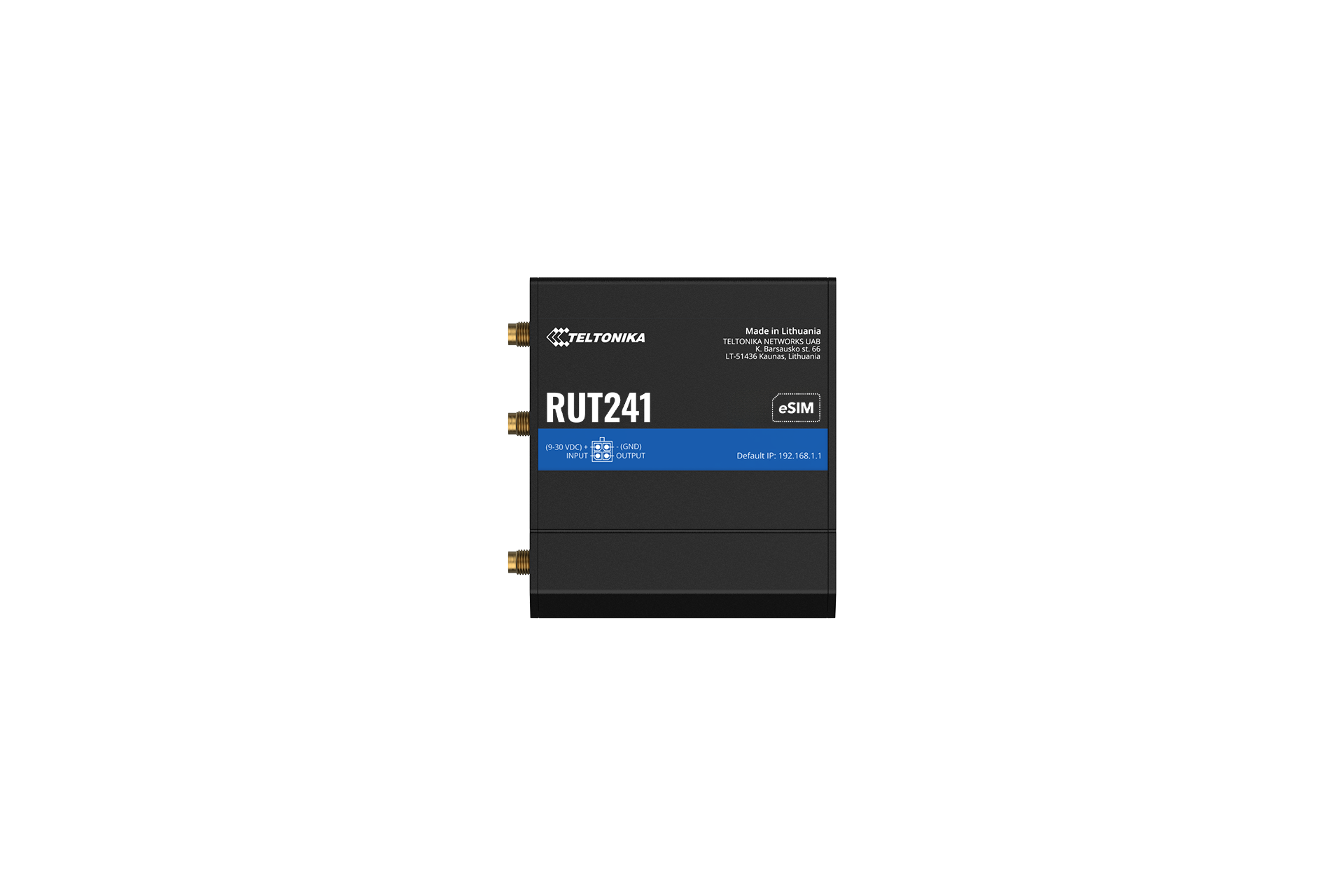 Teltonika RUT241 compact industrial LTE Cat 4 cellular router — view 2