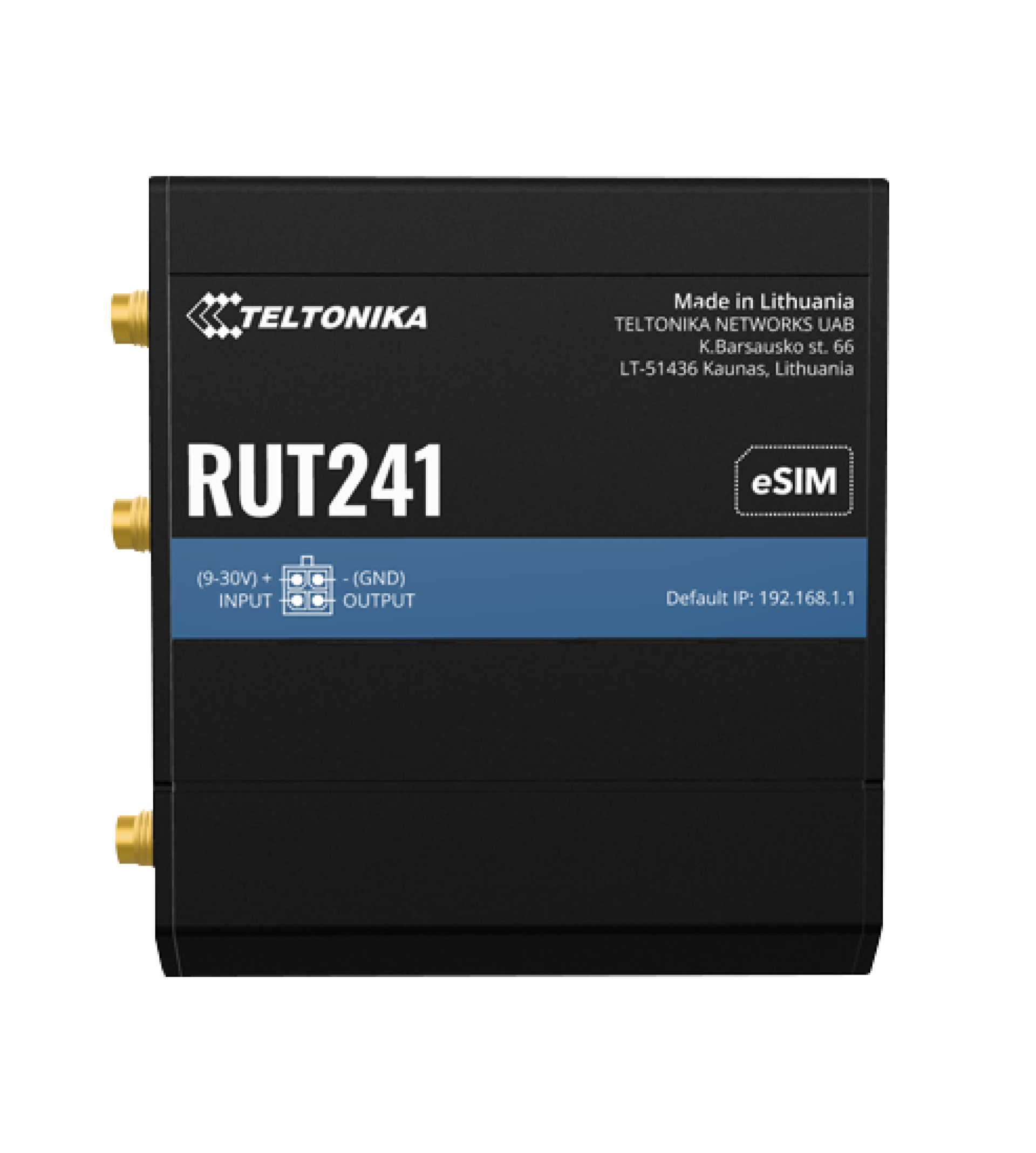 Teltonika RUT241 compact industrial LTE Cat 4 cellular router — view 5