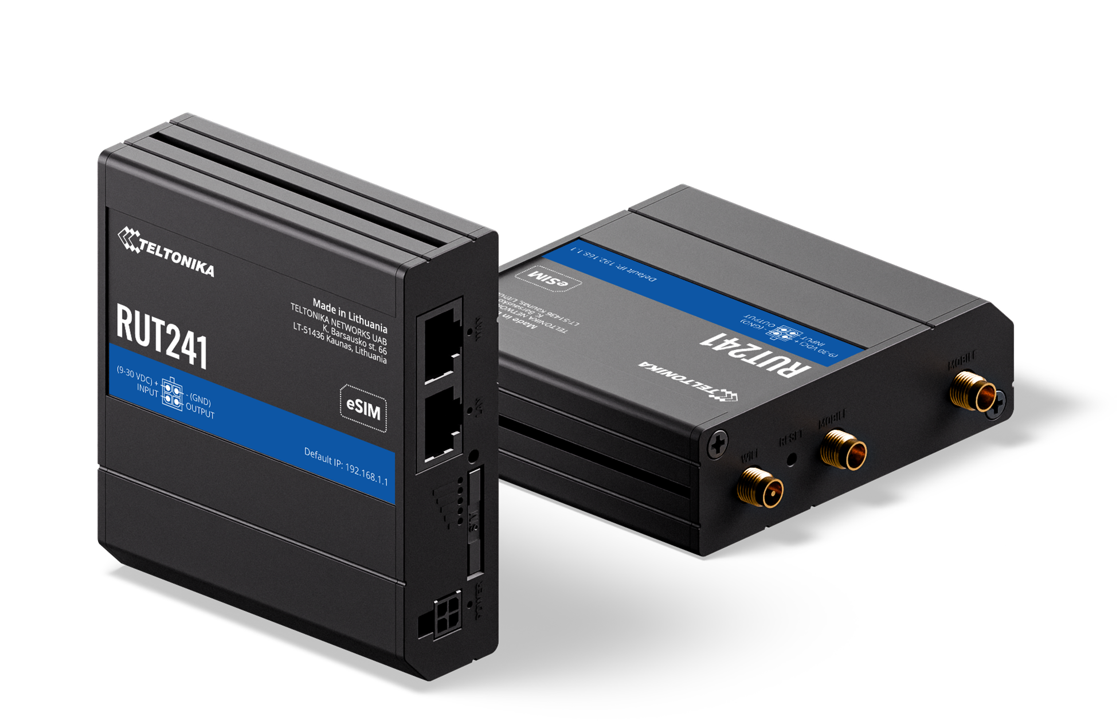 Teltonika RUT241 compact industrial LTE Cat 4 cellular router — view 4