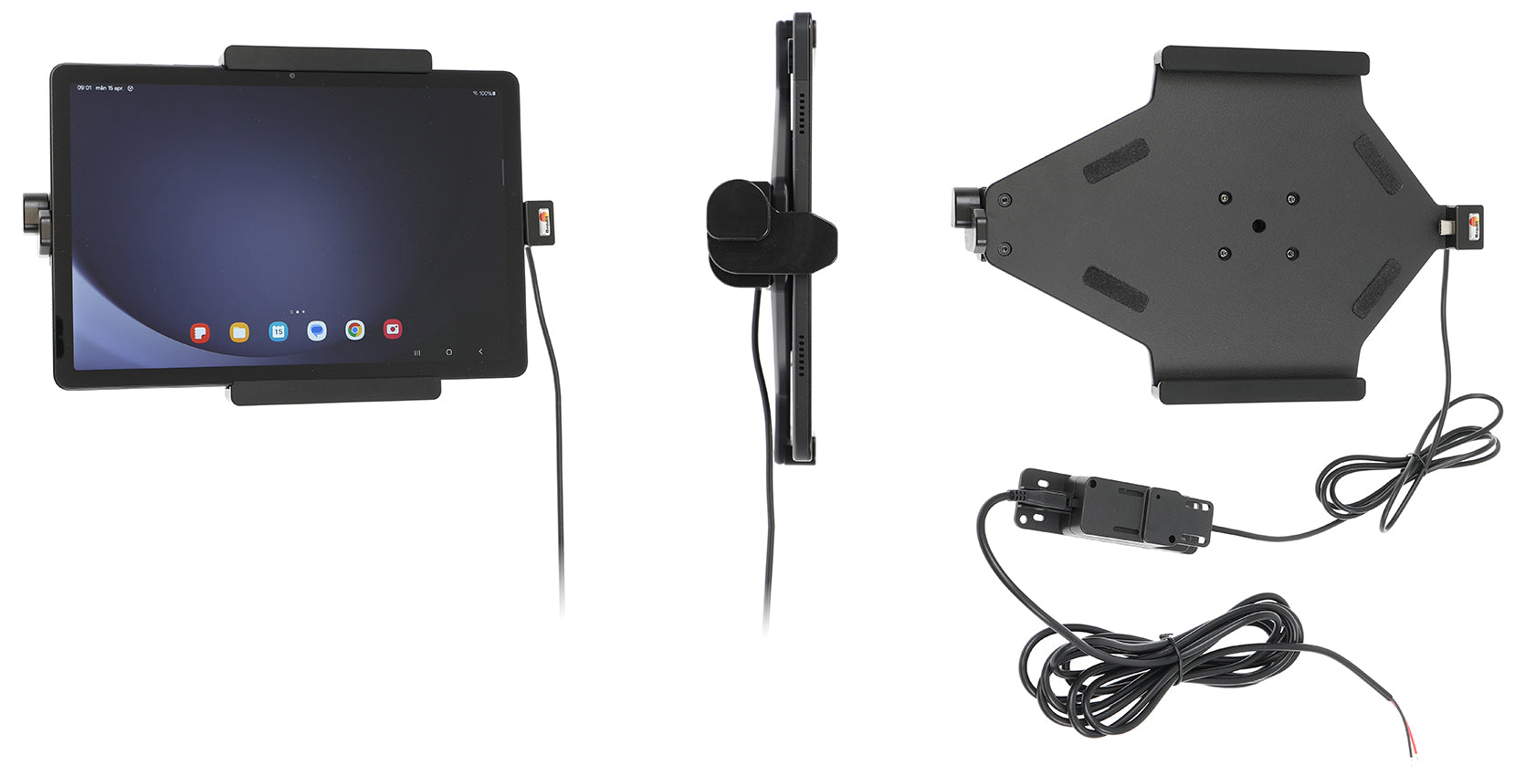 ProClip USA Hard-Wired Charging Cradle with Spring Lock for Samsung Galaxy Tab A11+ and Tab A9+