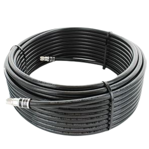 Wilson Electronics 951175 75 ft. Black RG11 Low-Loss Coax Cable, F-Male to F-Male
