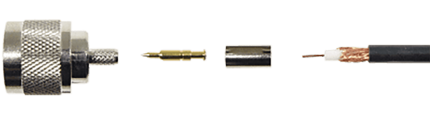 Wilson Electronics 971116 N-Male Crimp Connector for RG-58 Cable