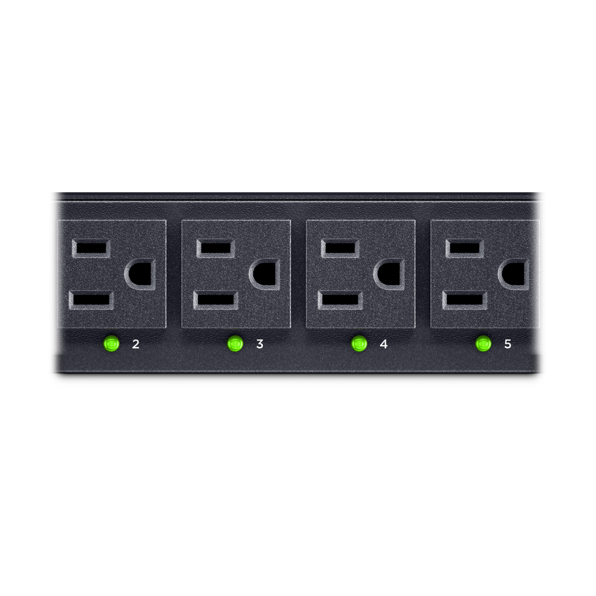 8 Outlets, 12 ft, NEMA 5-15P, Black — view 8