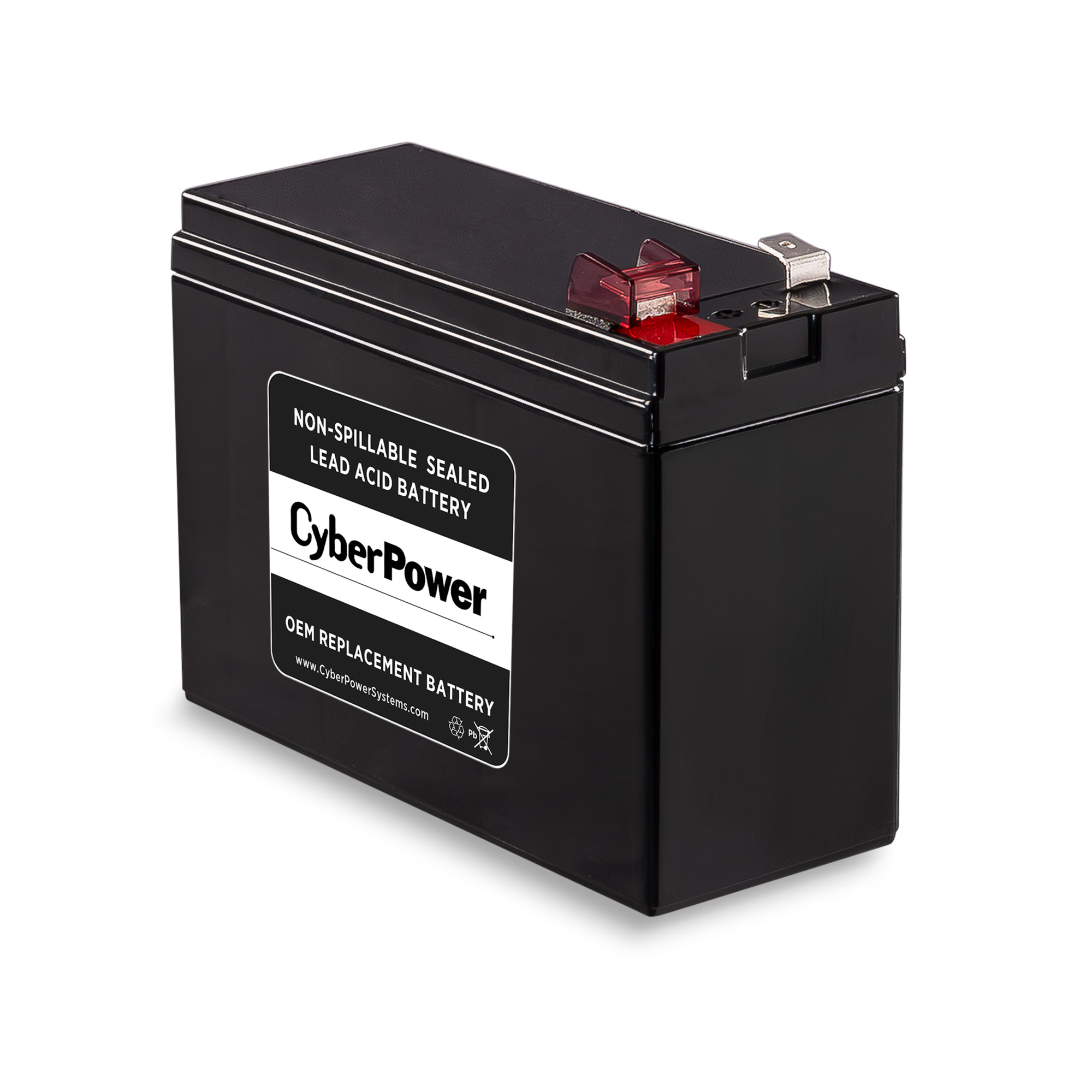 CyberPower APCRBC154-CP 12 V 6.5 Ah replacement battery cartridge for compatible UPS systems — view 2