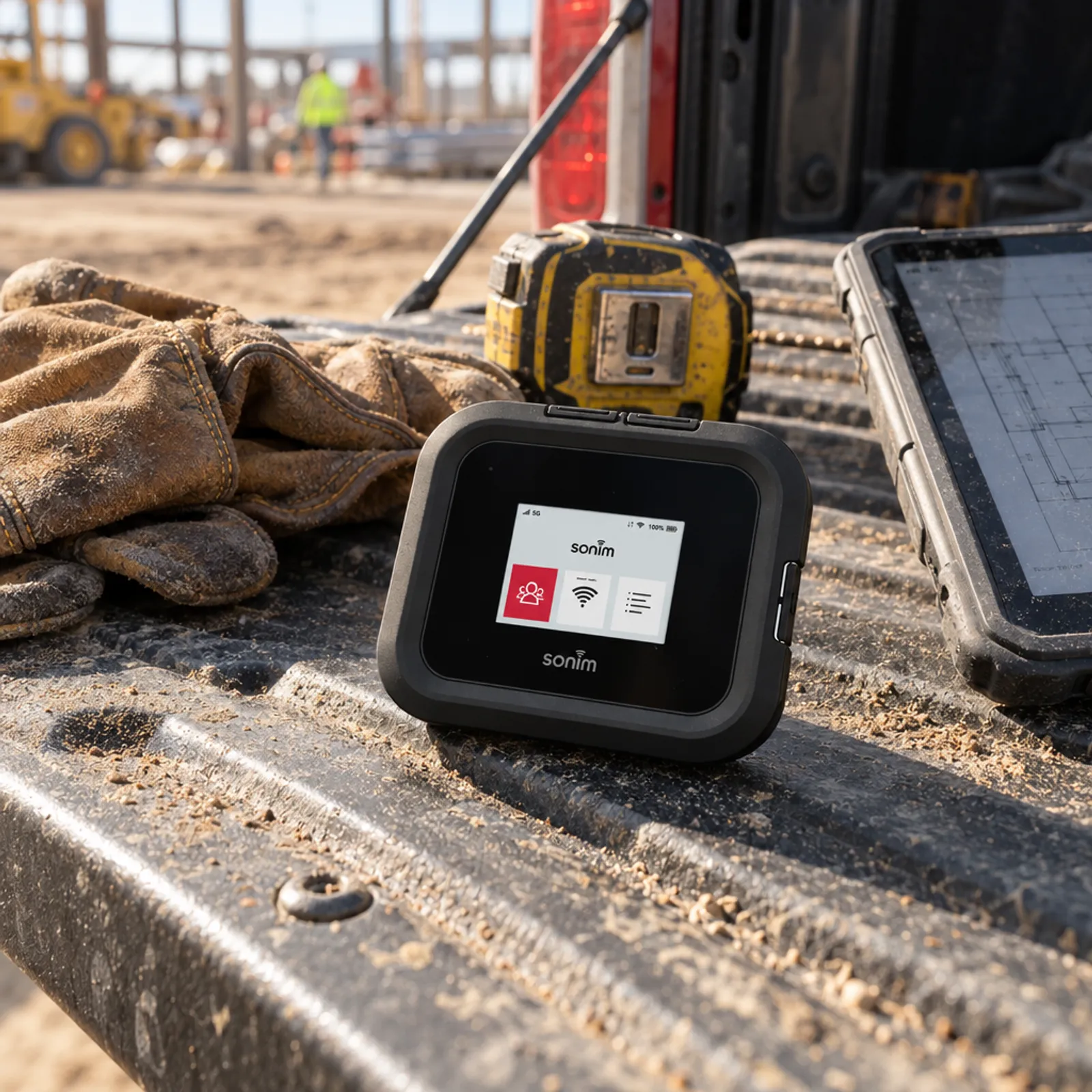 Rugged hotspot on a truck tailgate